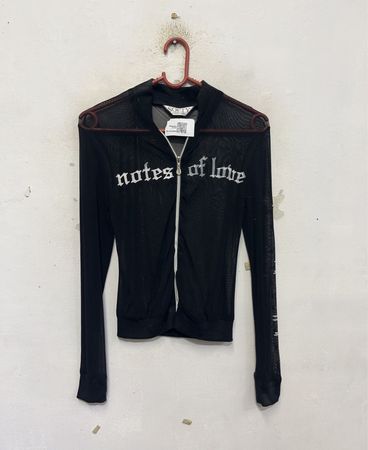 SOFFY collection Notizen der Liebe Mesh-Reißverschlussjacke