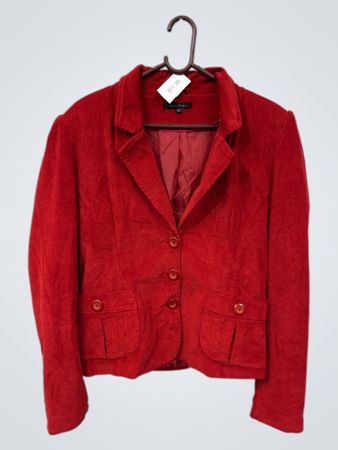Gente basic roter Cord-Blazer