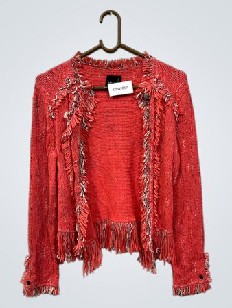 NIC+ZOE Rotjacke mit Fransen
