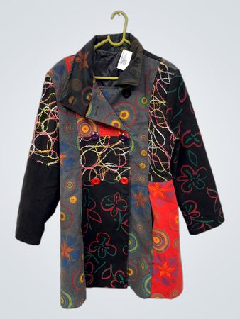 Patchwork-Blumenmantel