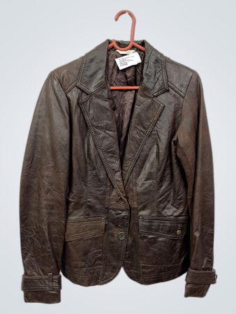 Braunes Lederblazer