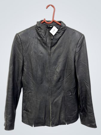 Reich schwarze Lederjacke