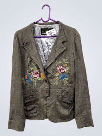 Glam Flamme bestickter Blazer