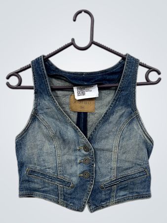 AMISU Denim-Weste