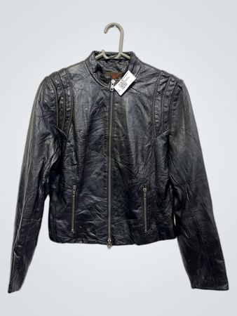 Danier schwarze Lederjacke