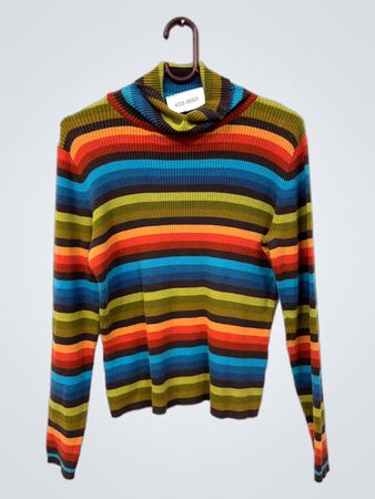St. John's Bay gestreifter Rollkragenpullover