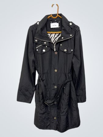 Julien Macdonald schwarzer Trenchcoat