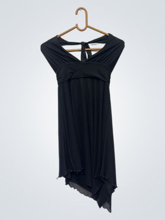 River Island Schwarzes Neckholder-Kleid
