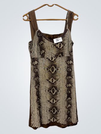 Schlangenmuster-Kleid mit NSD-8108-Etikett