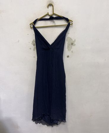 Gossip Navy Neckholder-Kleid