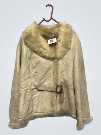 Lammfelljacke mit Pelzkragen