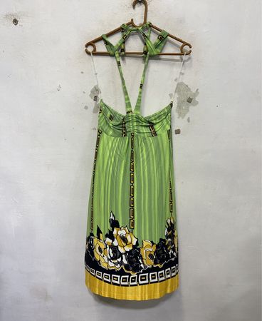 fashion b.p.c. collection grünes Kleid mit Blumenmuster