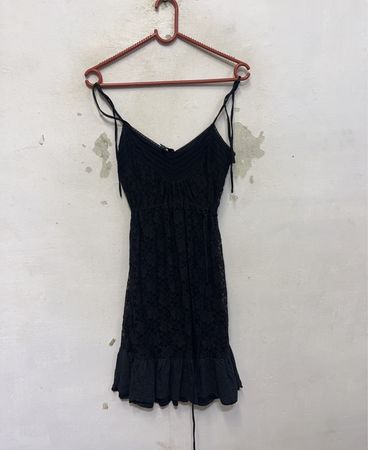 ONLY Schwarzes Spitzen-Minikleid