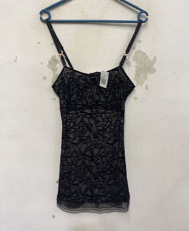 Hunkemöller Schwarze Spitzenbesatz-Camisole