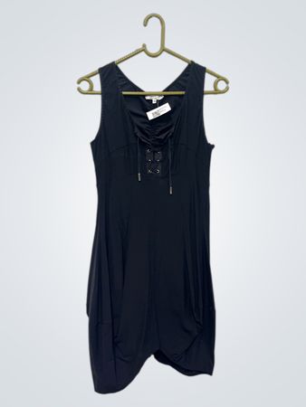 JOFRAT Schwarzes Schnürkleid