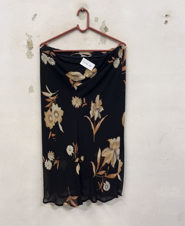 MELANIE Blumenmidirock mit Blumenmuster