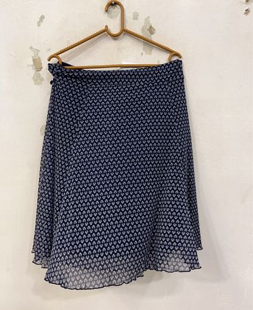 S.Oliver Navy Bedruckter Midirock