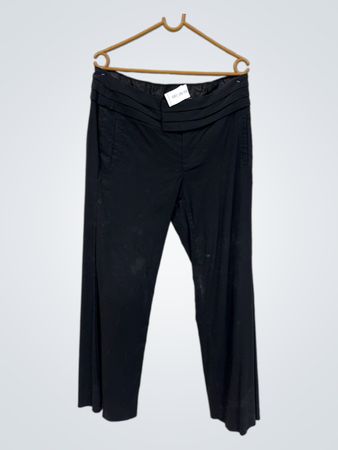 DKNY JEANS Schwarze Hosen mit weitem Bein
