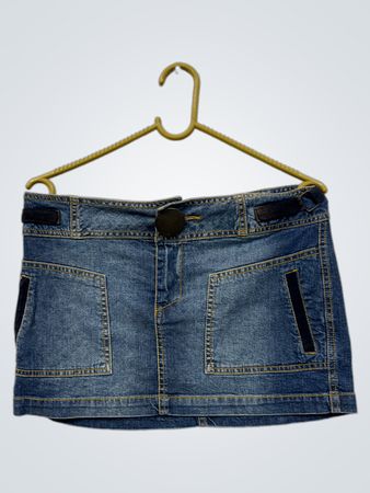 Denim-Minirock mit Taschen