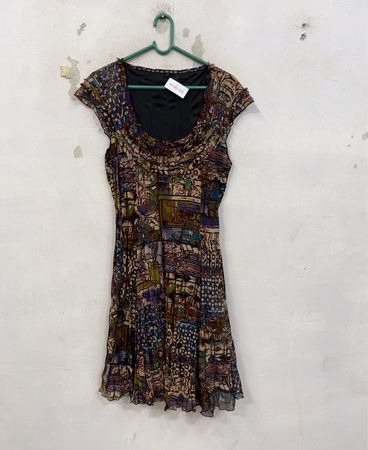 Damenkleid mit Druckmuster