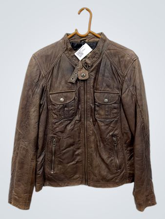 PUNCHBALL Braun Lederjacke