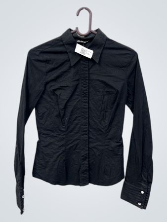 Miss Beige Black Button-Up Shirt