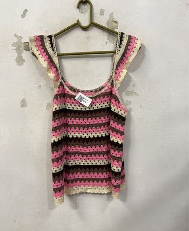 Gehäkeltes gestreiftes Tanktop