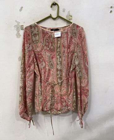 Zero Paisley Print Blouse with Sequins