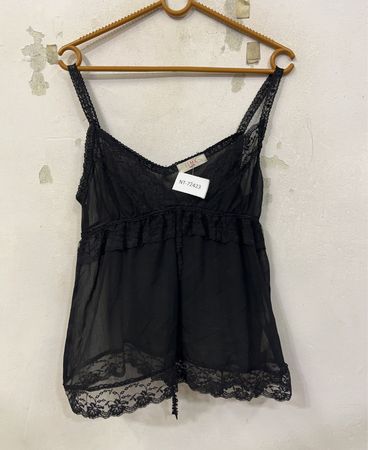 iMK Black Spitzenbesatz-Babydoll