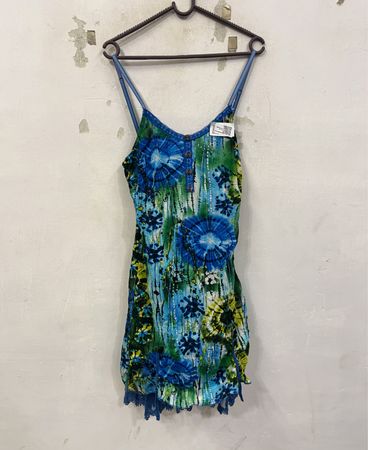 Quinze heures TRENTE Tie Dye Mini-Kleid