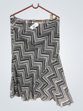 LINE COLLECTION Damen Rock mit Zickzackmuster