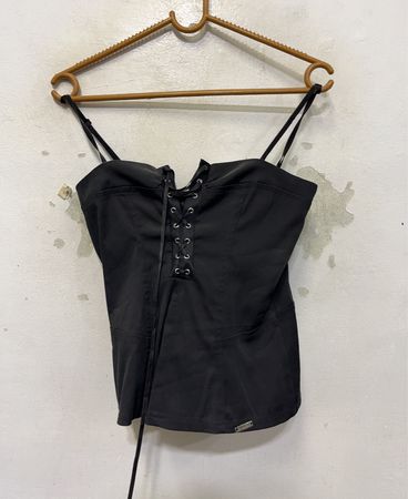 SMOGH Schwarzes Korsett-Top