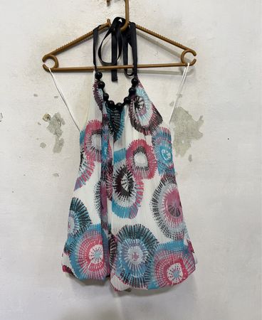 Cache Cache Halter Neck Tank Top