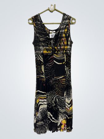 Dolce Vita ärmelloses Kleid mit abstraktem Print