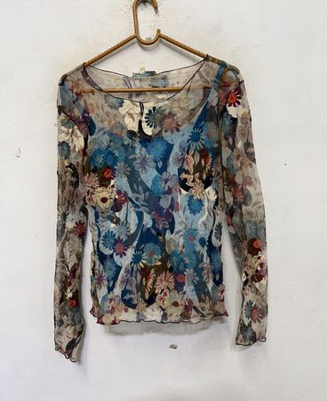 Jacqueline Riu Spitzenoberteil mit Blumenmuster