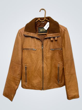 DINNO CALLUCCI Damen braune Lederjacke