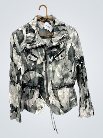 Jacke mit abstraktem Druck