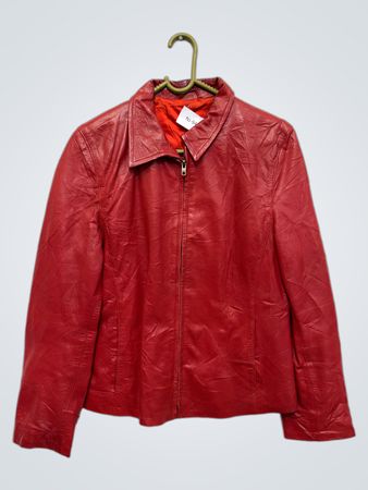 Rote Lederjacke NJ-9497