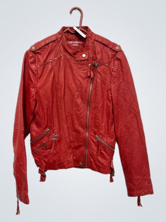 Sud Express Leder-Bikerjacke