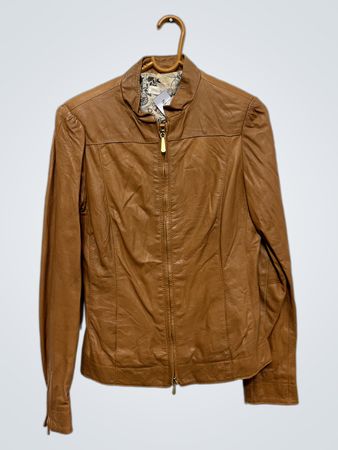 KOROKOR braune Lederjacke