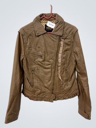 MORGAN DE TOI ! Braune Kunstlederjacke
