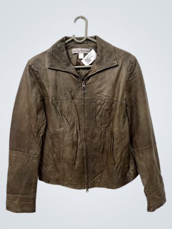 Ashley Brooke Brown Lederjacke