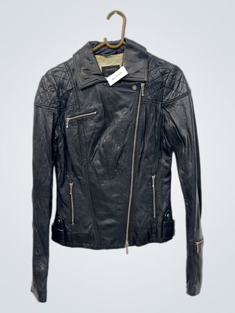 DANIER Schwarze Leder-Bikerjacke