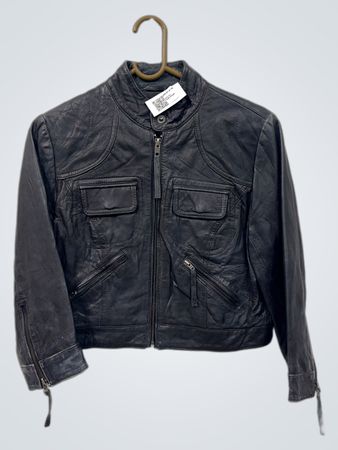Miss Selfridge Leder-Bikerjacke