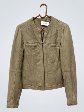 Naf Naf Leather Biker Jacke
