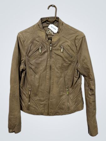 Guess Brown Faux Leather Jacket