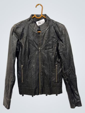 Goosecraft.jacket 00. Schwarze Lederjacke