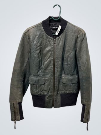 LEONARD Damen-Leder-Bomberjacke