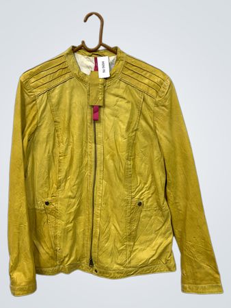 Milestone Gelbe Lederjacke