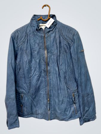 CASSINI Blue Kunstleder-Motojacke